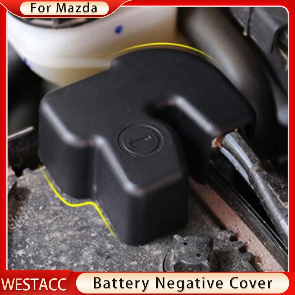 Cubierta Negativa del Ánodo de la Batería del Coche para Mazda 2 3 6 CX-5 CX-4 CX5 Axela Atenza 2013-2018 Protector de Electrodo Protector de Terminal