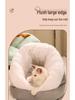 Cozy Winter Slipper-Style Cat & Small Dog Bed - Warm, Thick, Semi-Enclosed Design for Cold-Proof Comfort