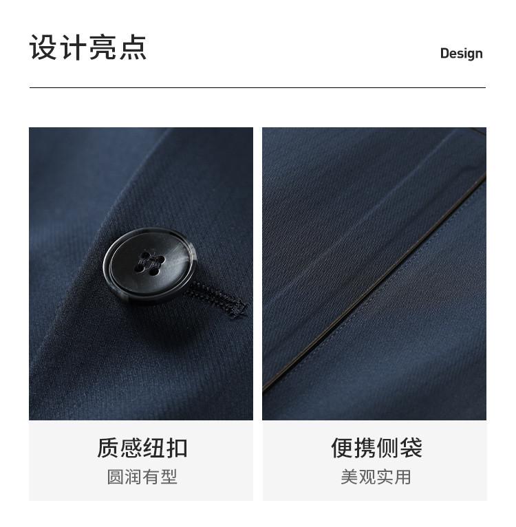 [Bold and Stylish] Spring and Autumn New Solid Color Versatile Business and Leisure Flip Collar Single breasted Jacket Men's Coat