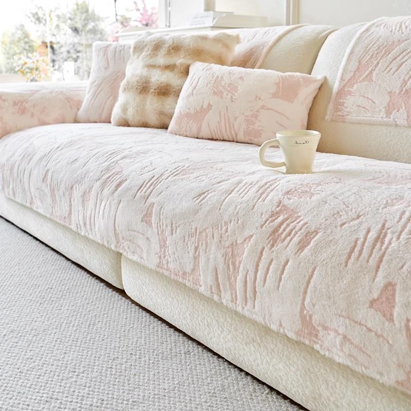 

Подушка для дивана Кролик Плюшевая подушка для дивана Нескользящее полотенце для дивана Осенне-зимний чехол для дивана Ткань для дивана Чехол для дивана Полотенце 70x70