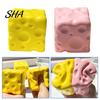 Cheese Shaped Sensory Toy Fake Squeeze Toy, Anxiety Relief Cube Hand Exercise Ball Slow Rising Pinch Home Office Relaxation Tool Stress Reduction