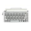 Retro RGB Backlit Punk Mechanical Keyboard with Dual-Mode Wired & Bluetooth, Electroplated Round Keys for Gaming & Office Use - In Stock