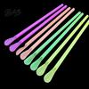 Pink Orange Yellow Green Straws 50/100Pcs Spoon Straw for Smoothie, 2 in 1 Disposable Smoothie Scoop with Spoon, Plastic Slush Milkshake Bubble