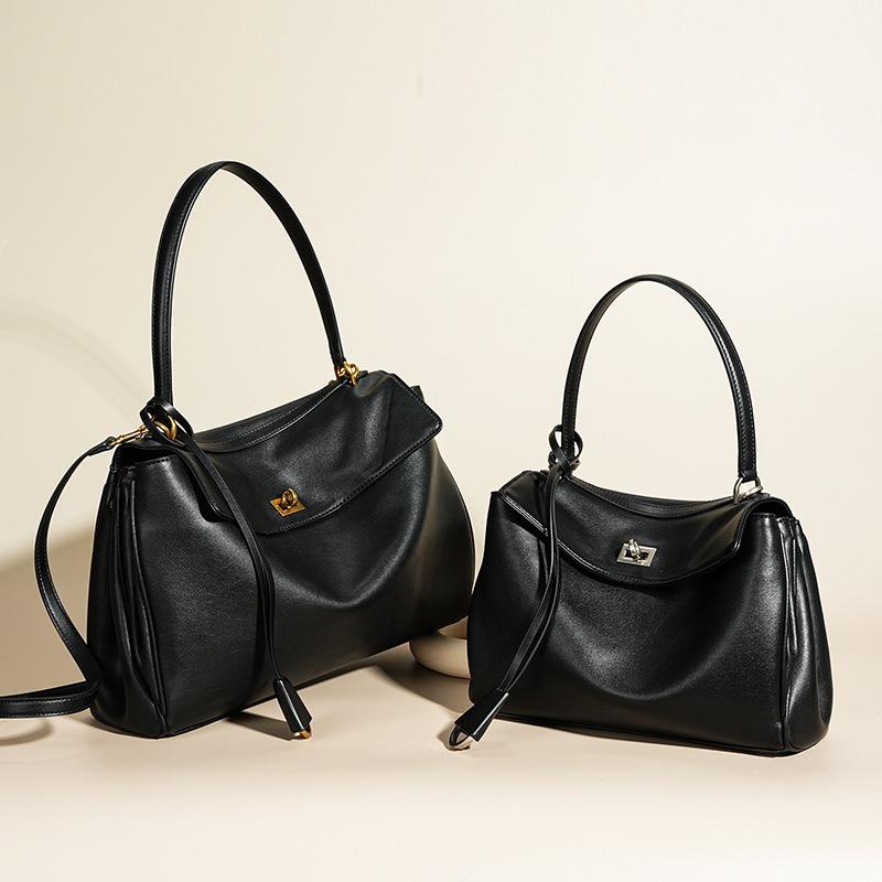 Women's Bag Large-capacity High-end Underarm Bag, New Commuter Style Messenger Cowhide Tote Bag