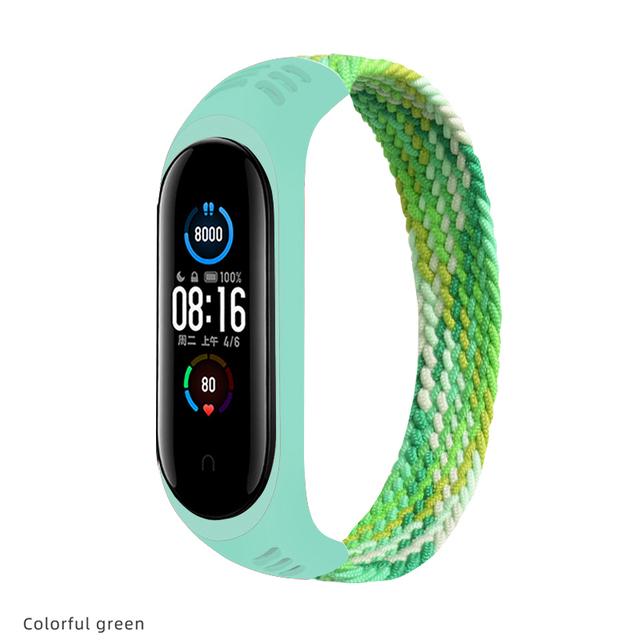 Bracelet for Xiaomi Mi band 6 7 Strap Nylon Braided solo loop pulseira bracelet Miband5 Wristband belt Mi band 5 4 3 6 correa
