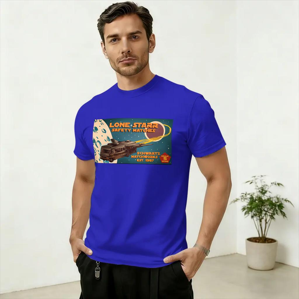 Unisexs TShirt Spaceballs Movie Vintage Pure Cotton Tees Short Sleeve T Shirts Crewneck Clothes Graphic