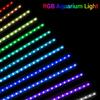 Luce LED a Spettro Completo RGB per Acquario Funzionamento con Telecomando, Lampada a Barra Luce LED per Acquario Spina per Acquari d'Acqua Dolce/Salata