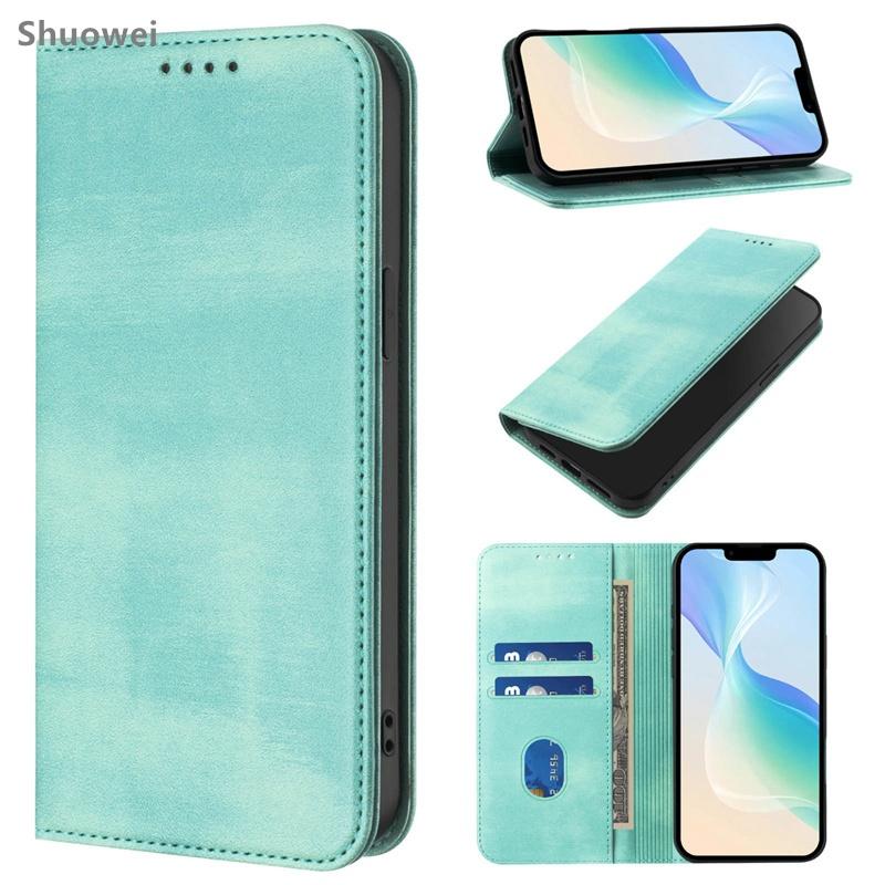 Casing For Infinix Hot 8 9 10 10i 10S 10T 40 Lite 11 Play Pro 4G Slim Wallet Leather Card Slot Flip Cover Case