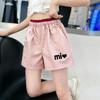 Girls' Stylish Color Block Quick-Drying Shorts - Summer 2026 New Arrivals for Medium and Large Kids.