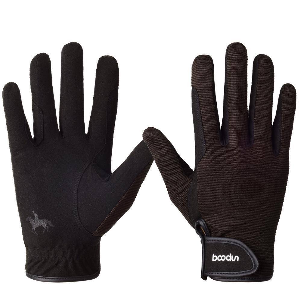 

SD1075 Durable Microfiber Equestrian Gloves: Sun-Protected, Winter Thin, Ideal for Riding & Cycling. L кофейный