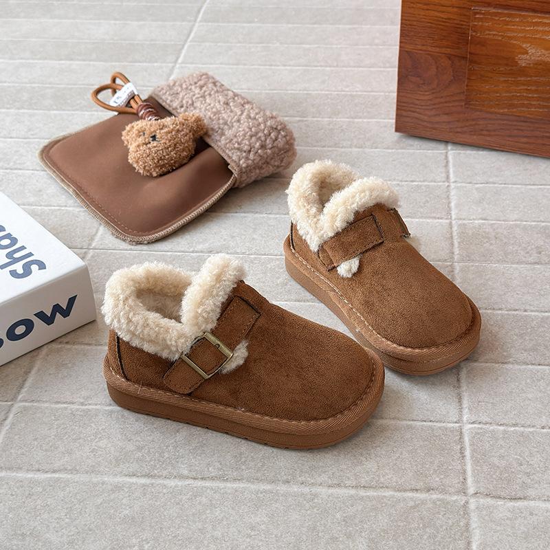 Children's Cotton Shoes Winter Thickened Large Cotton Shoes Girls Fluffy Shoes Baby Non-slip Snow Cotton Boys Birkenstocks