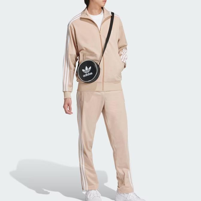 Adidas Originals Classics Firebird Track Pants With Elastic Waist And Zipper Pockets Men Bottoms Magical-Beige IY9894