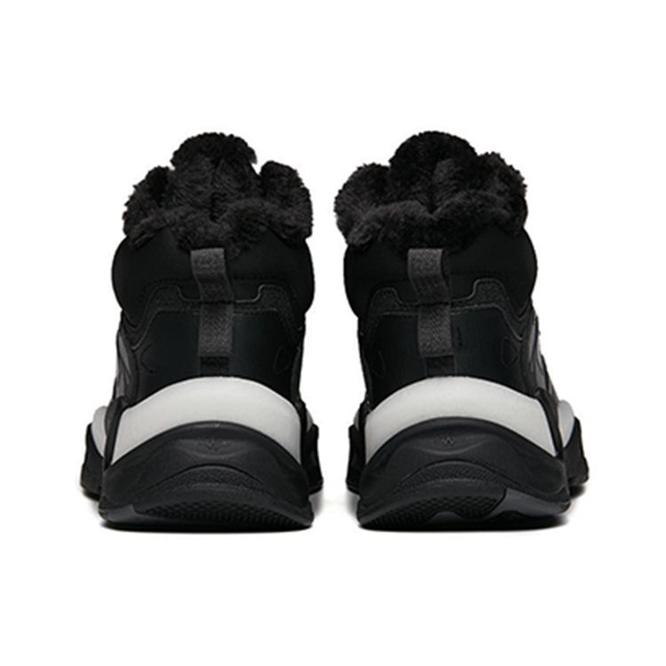 Anta Pulse Fleece lined High top Sports Casual Shoes Men's Black 112148933R-2