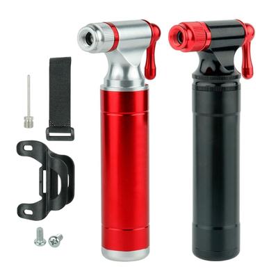 Portable CO2 Pump Aluminum Alloy Bicycle Pump-Inflator for Schrader Presta Adapter Safety Automatic Mini Hand Pump