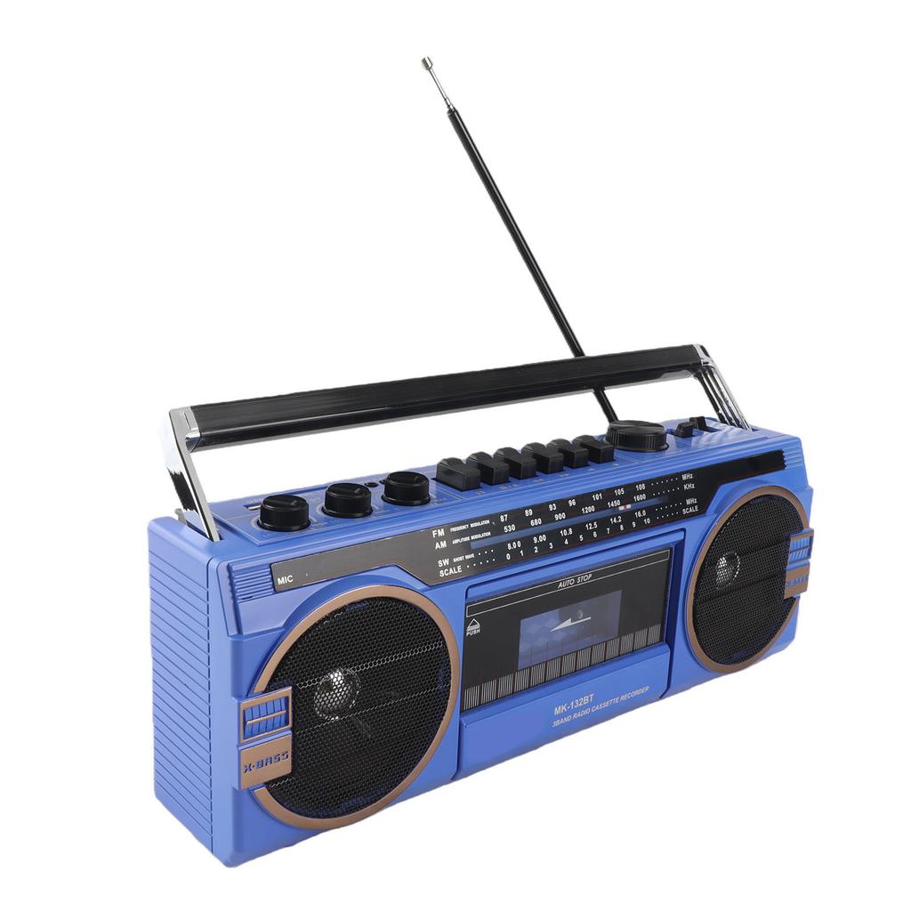 AM FM SW Cassette Player Vintage Great Sound Quality USB Port 3.5mm In Tape Recorder