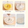 Stainless Steel Egg Whisk Semi-Automatic Hand Push Rotary Blender Manual Mixer Stirrer Kitchen Tool for Blending Whisking Beating Stirring