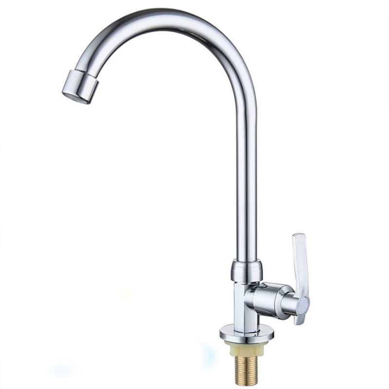 

Stainless Steel Quick-Open Single Cold Swivel Faucet