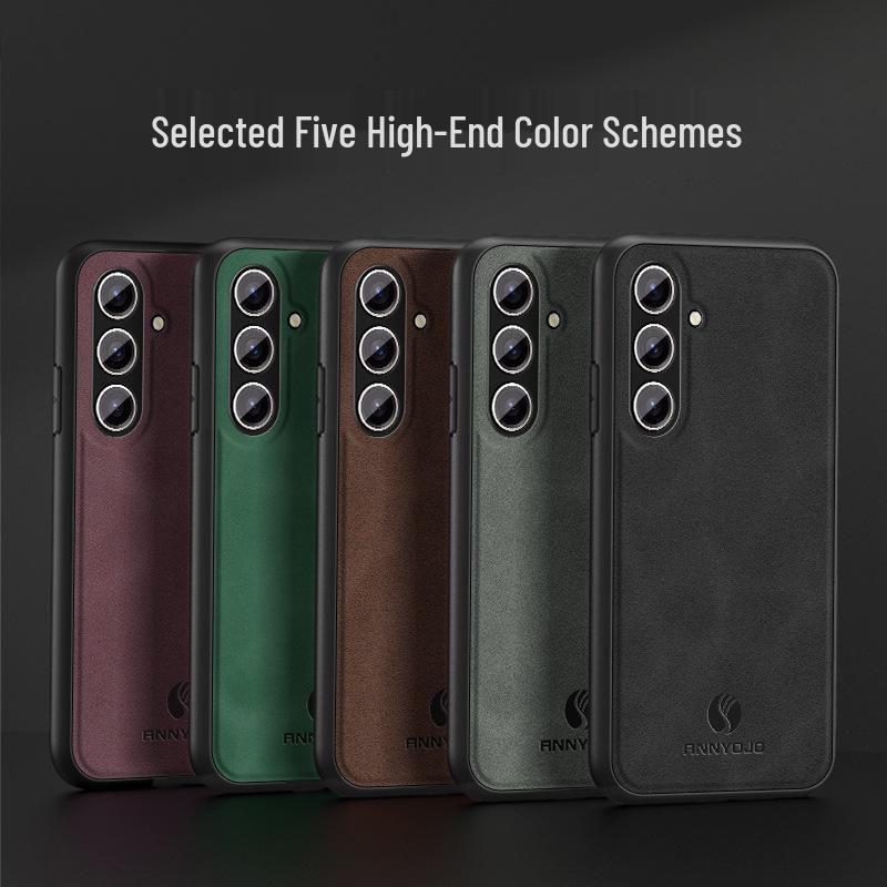 Samsung S26 Ultra Car Magnetic Phone Case - A57 Suede Texture Skin-friendly S25 FE Protective Cover