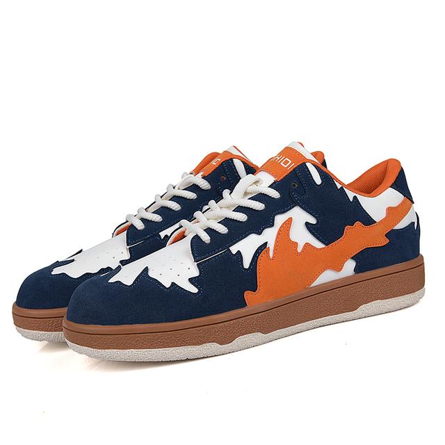 

Нишевая мужская дизайнерская обувь. Личностная мужская обувь. Новая летняя дышащая спортивная обувь. Износостойкая нескользящая повседневная обувь. 45 синий