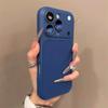 2-In-1 large window, suitable for iPhone17Pro mobile phone case, Apple 16Pro solid color 15Pro lens film 14.