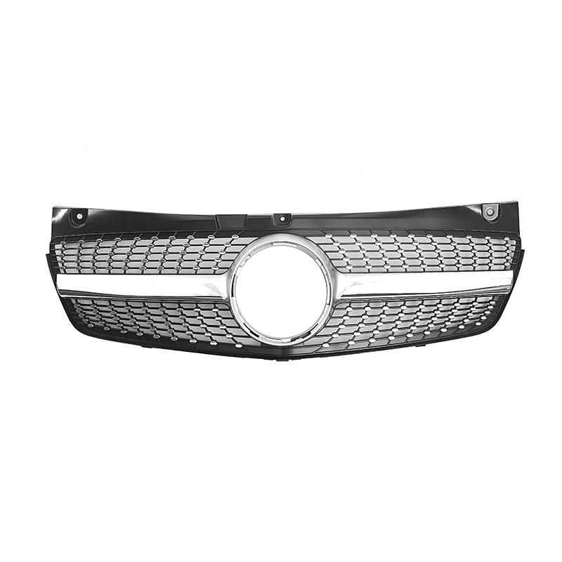 Diamond Style Front Inlet Grille Radiator Grill Upgrade For Mercedes-Benz W639 Viano/Vito 2011 2012 2013 2014 Middle Mesh Tuning