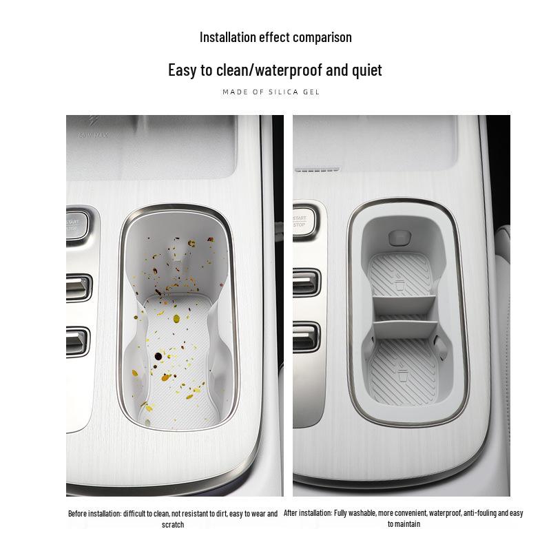 Silicone Non-Slip Cup Coaster for Xiaomi SU7 Console Panel