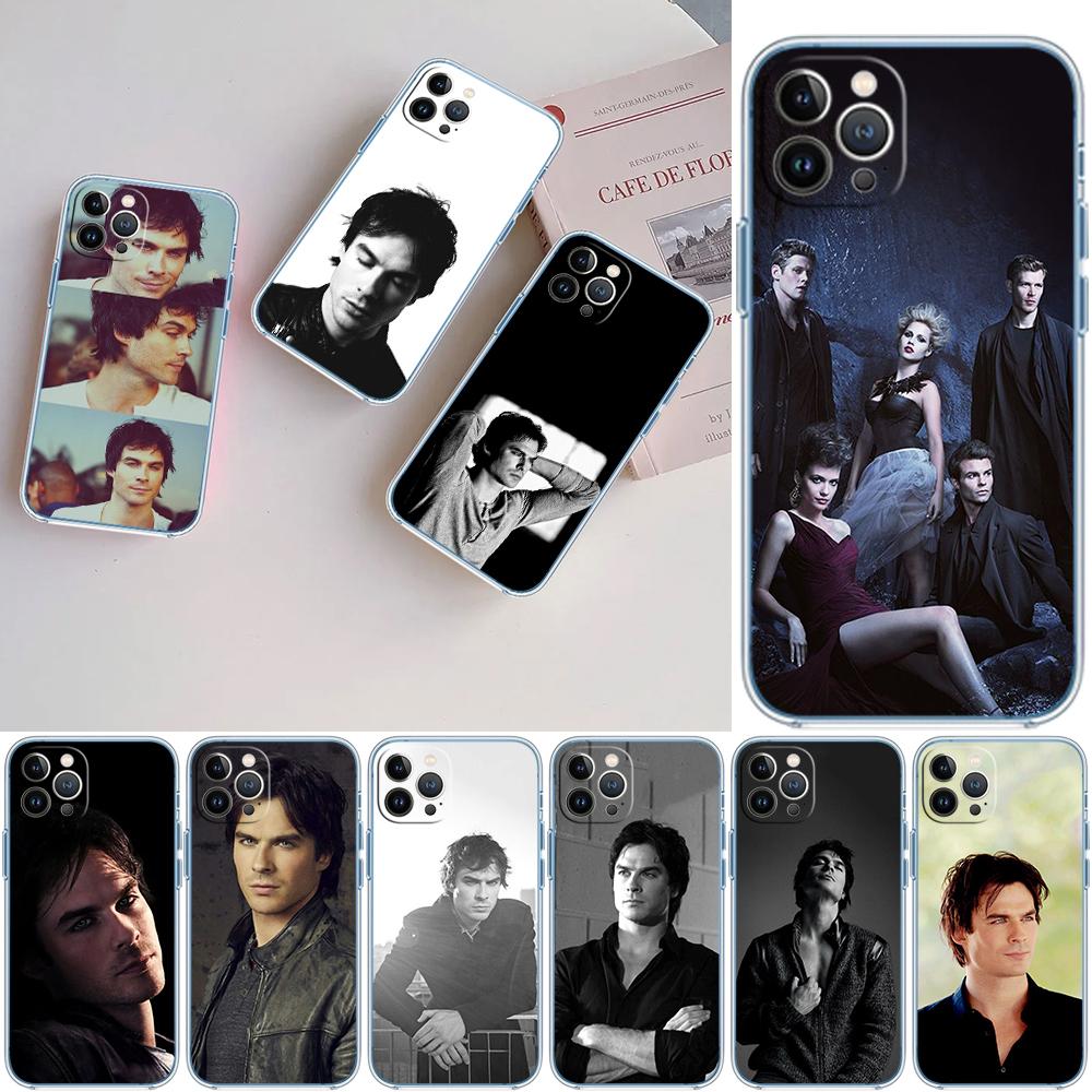 Vampire Diaries Damon Transparent Phone Case for Motorola Moto G40 G04 G05 One Ace Action Fusion + Plus Hyper Macro Vision Zoom