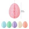 4Inch 10cm Easter Egg Paper Ornaments Colorful Honeycomb Easter Egg Ball Ornament  Party Decor