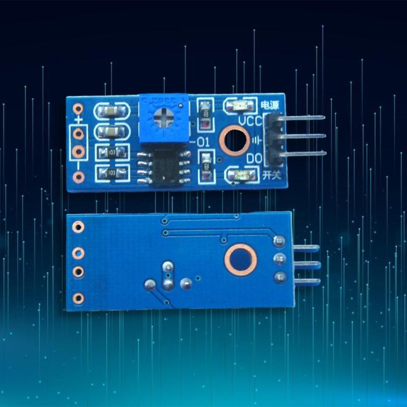 Packung mit 2 SW520D Neigungssensor-Modulen Goldkugel-Schalter Winkel-Sensoren-Modul Kompatibel für Robotersysteme Projekte