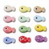 2Pcs Ceramic Beads Hand-painted Polka Dot Double-sided Fish Beads For DIY Bracelets Necklaces Jewelry Making Accessories