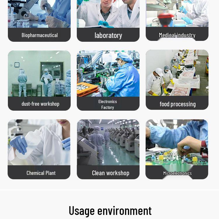 Anti-Static Cleanroom Suit: One-Piece Dustproof Protective Full-Body Workwear