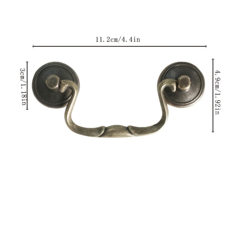 4 Pcs European Antique Bronze Handle Minimalist Cabinet Wardrobe Drawer Long Handle Rural Style