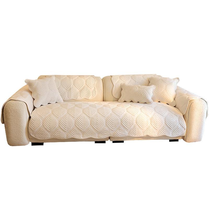 New Autumn Winter Milk Velvet Sofa Cushion Towel Winter Plush Seat Mat Anti Slip and Dustproof Sofa Cover Blanket Handkerchiefs and Pillowcases
