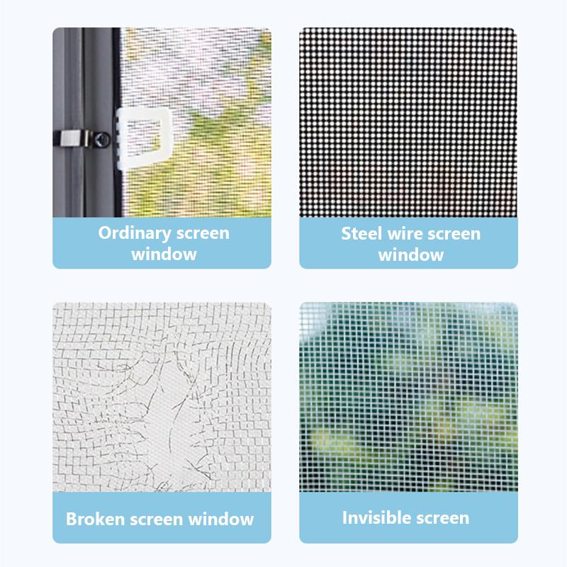 Window Screen Repair Tape Self Adhesive Mesh Tape Net Door Fix Patch Anti Insect Mosquito Mesh Broken Holes Repairing