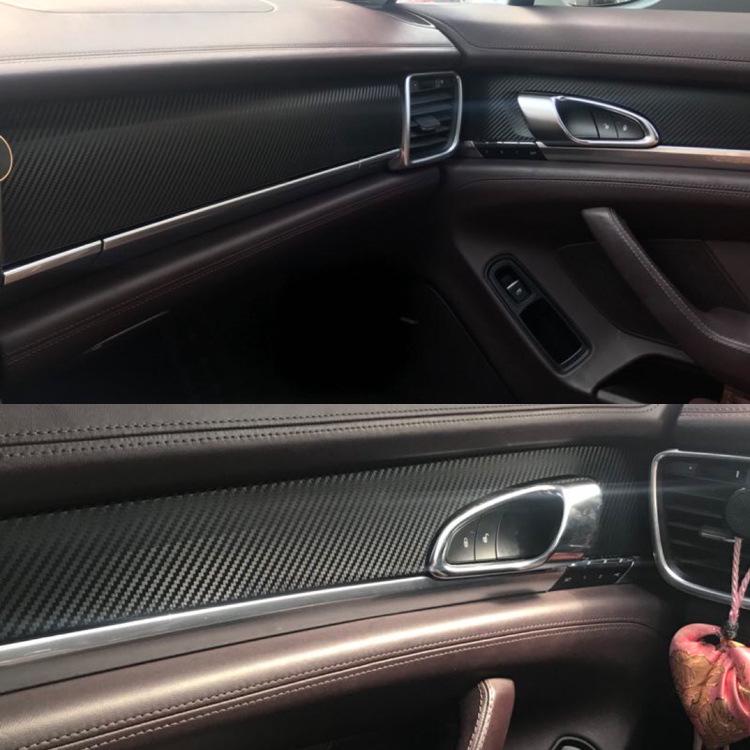 Carbon Fiber Gear Panel Stickers for 10-16 Panamera Interior Decoration