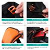 DOPPELGANGER Moto Backpack with Helmet Storage Capacity 28L Helmet Storage Compatible Compression Buckles Included DBT608-BK Black