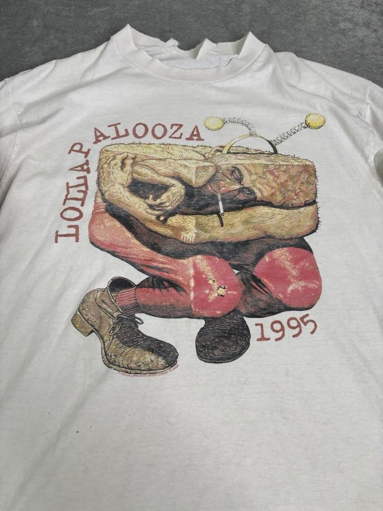 

Vintage 1995 Lollapalooza Short Sleeve TShirt White Cotton Unisex S5XL 2HRC84 Unisex T-Shirt XXXL