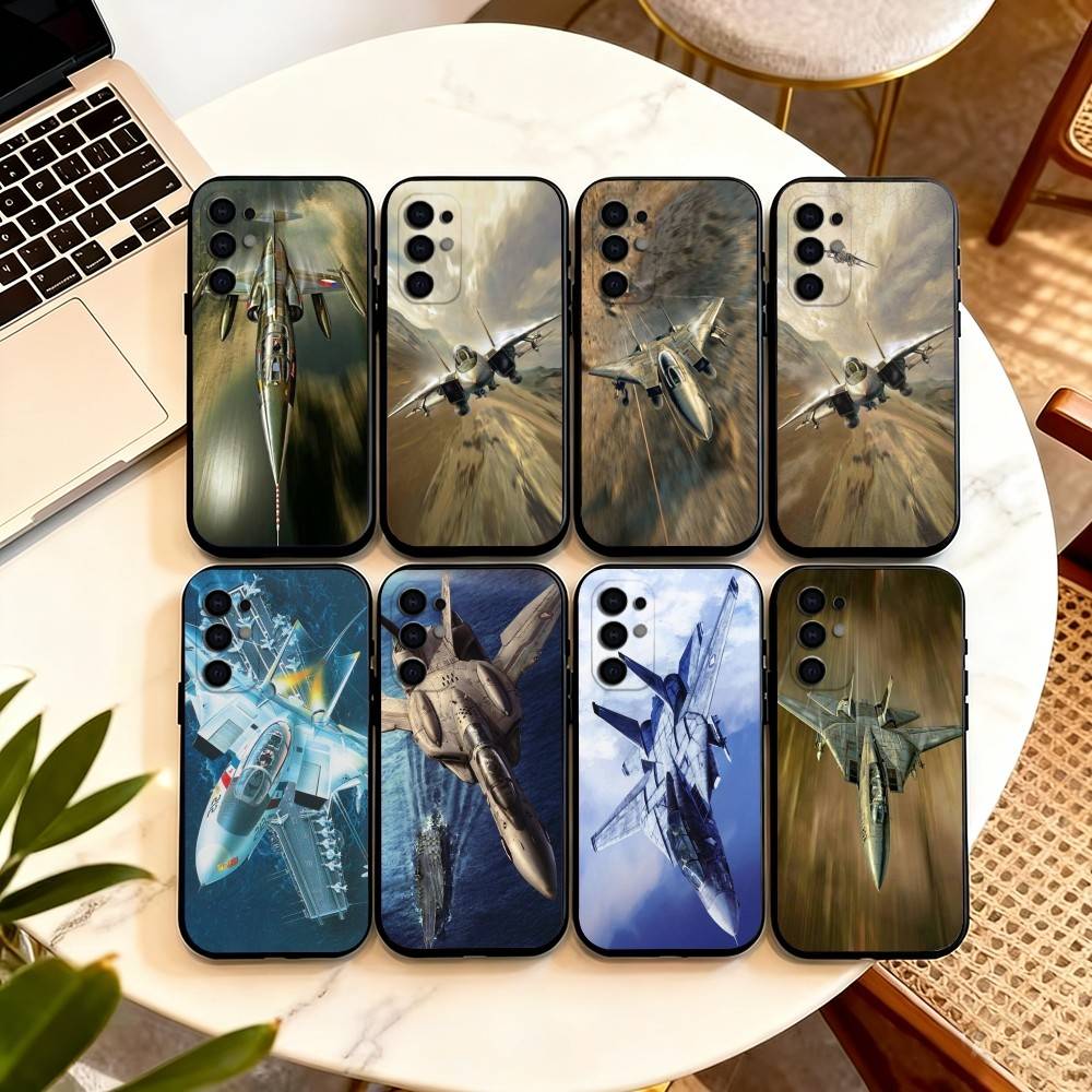 Cool Aircraft Robotech Macross Phone Case For Samsung S25,S24,S21,S22,S23,S30,Ultra,S20,Plus,Fe,Lite,Note,10,Black Cover