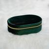Oval Velvet Portable Jewelry Box Earrings Necklace Ring Jewelry Box Mini Jewelry Storage Box