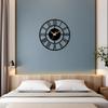 Modern Metal Wall Clock for Living Room | Antique Silent Wall Watch for Bedroom, Drawing Room, Office, Kitchen, House and Hall