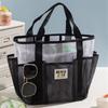 Bolsa de Malla para Gimnasio y Playa de Gran Capacidad, Portátil, de Mano, para Viaje, Bolsa para Guardar Traje de Baño, para Vacaciones al Aire Libre