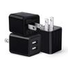 Minimalist Design Two USB Charger Portable Fast Charging Block for Use in Office, Home, or On the Go
