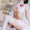 New Hot Erotic Sexy Cosplay Lingerie Nurse Costume Role-Playing Revealing Mesh uUniform Temptation Sexy Costume