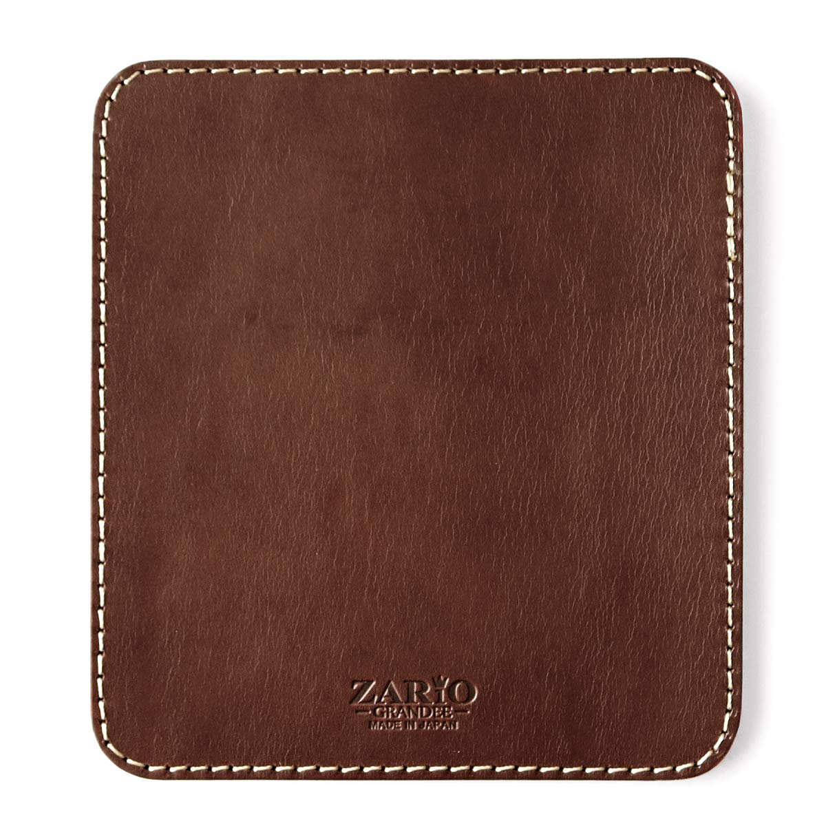 

Genuine Leather Mouse Simple and Made in Japan [ZARIO-GRANDEE] Pad, Stylish, ZAG-0037 (Brown) коричневий