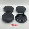 4Pcs/Set 60mm ABS Car Wheel Hub Center Cap Cover Black Silver Universal Vehicle Rims Dust- Proof Cover Hubcaps Hub Center Cover