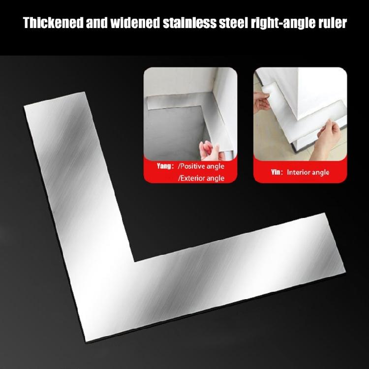 Rusts Resistant Stainless Steel 90 Degree Tool Portable Corner Ruler For Stable Use In Various Projects