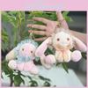 Cartoon Endearing Bunny Plush Toy Keychain With Soft Fabric For Collectible Decor
