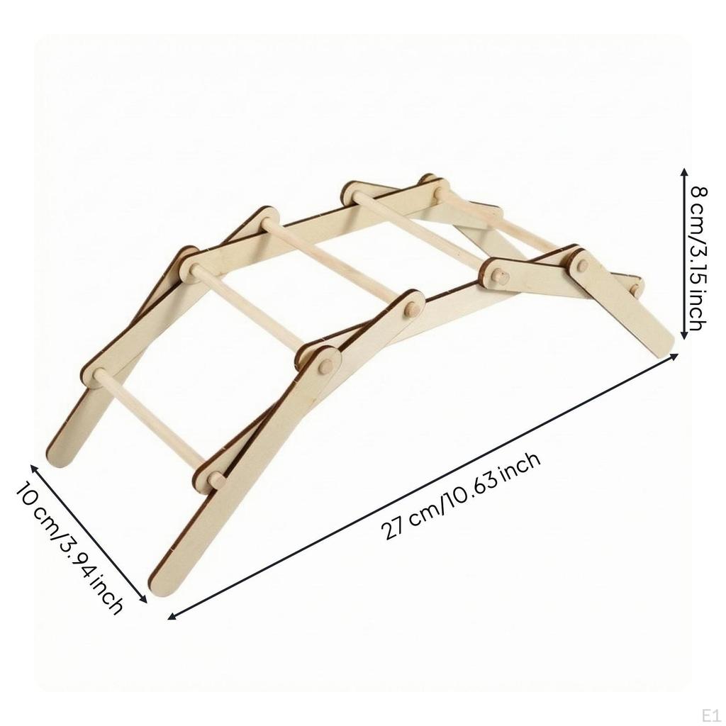 Kit de Construction de Pont en Bois DIY Pont en Arc Science Traverse Éducatif pour Manipuler