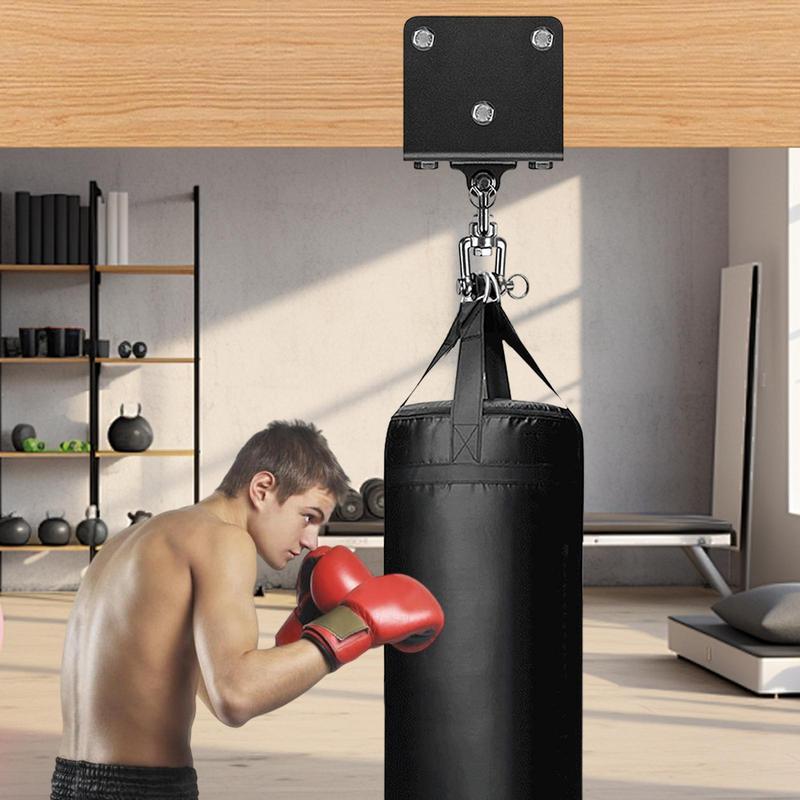 1 set Heavy Bag Hanger 360 Degree Rotation Punching Bag Mounting Bracket Wall Ceiling Mount Hook Heavy Punching Boxing Bag