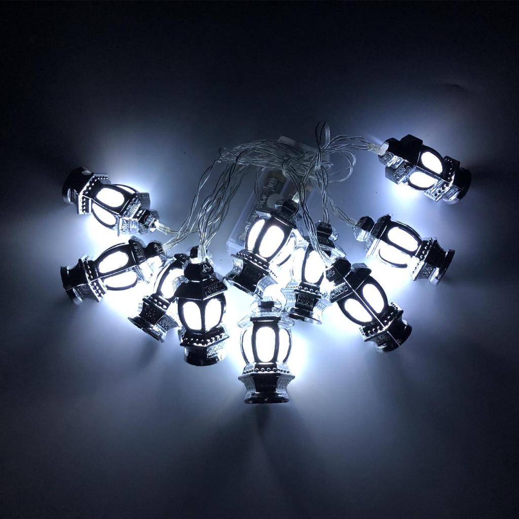 LED Oil Lamp Retro Style Golden Palace Lantern String Lights